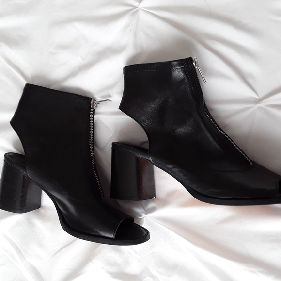 topshop open toe boots